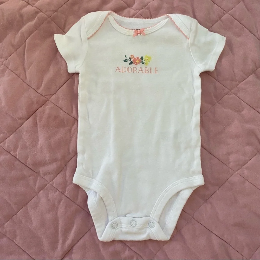 3 month carters girl onesie bundle